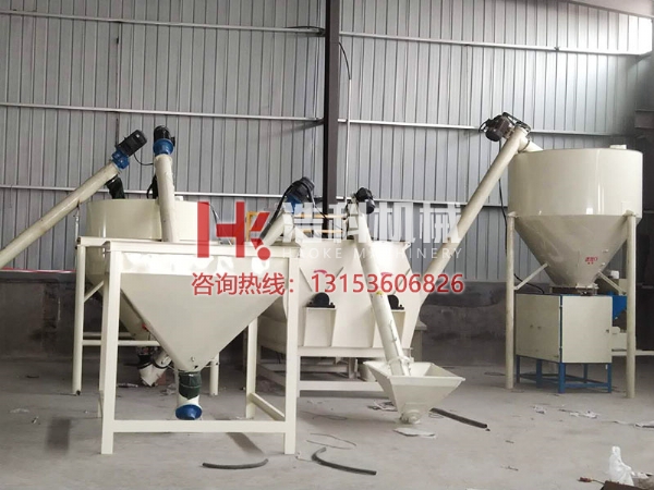 干混砂漿生產工藝流程